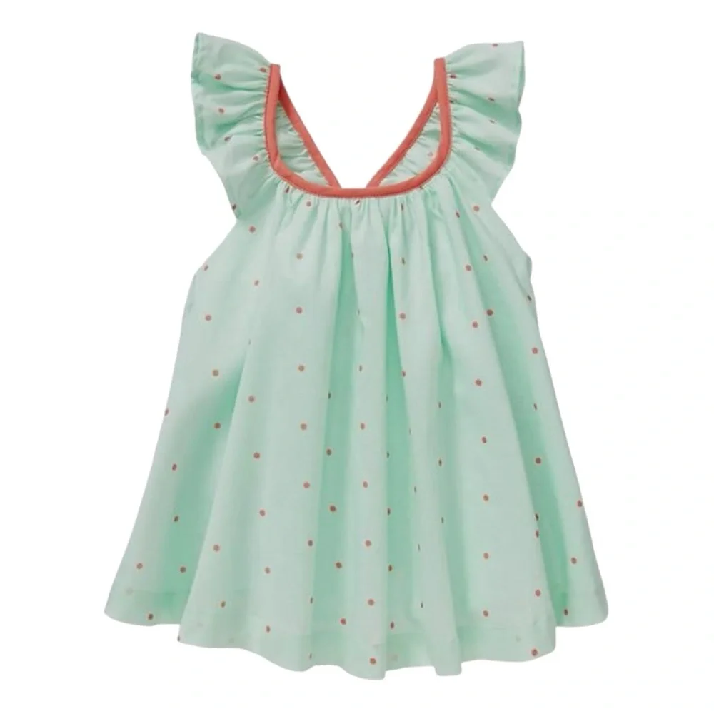 Baby Gap GATSBY Polka Dot Top with Back Bow Detail